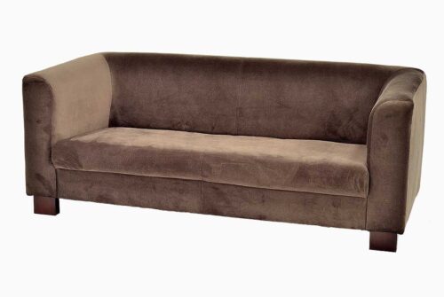 Couch Mikrofaser 3-Sitzer braun