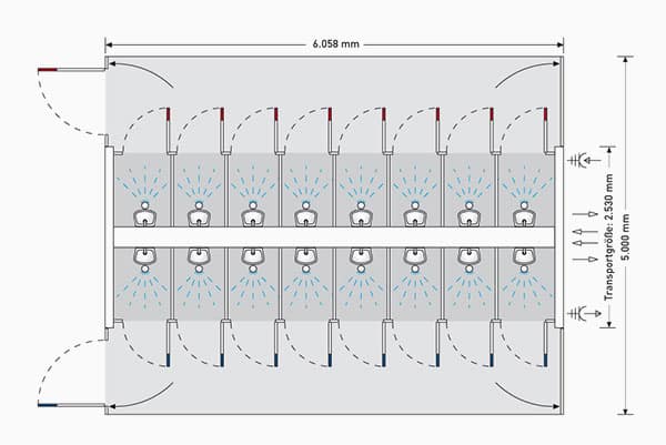 Shower Container Maxi mieten  JAPO Konzert- und Veranstaltungs GmbH