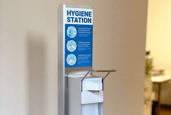 Hygienestation Desinfektionsmittelspender