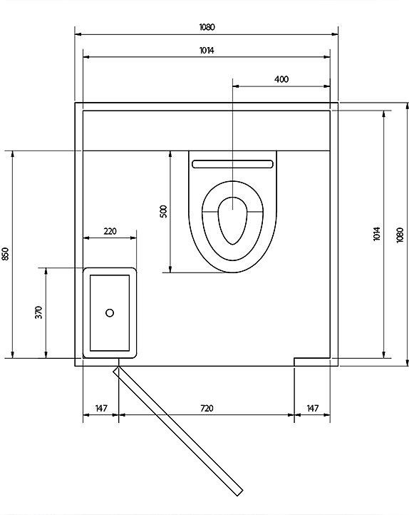 Toilettenkabine Polar – Bild 4