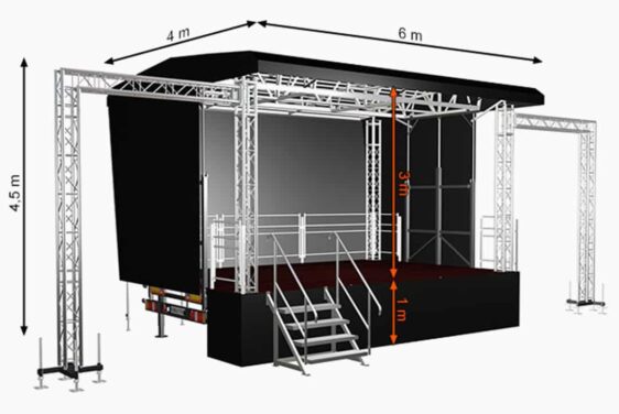 Trailerbühne 6x4m